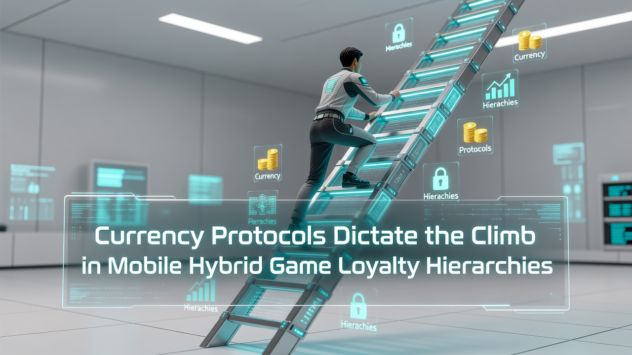 Mobile hybrid game interface displaying loyalty tier progression linked to settlement methods