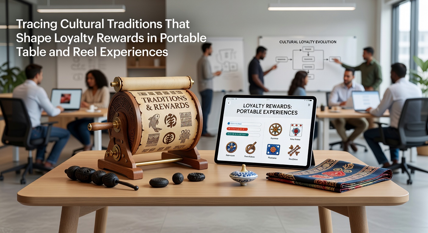 Mobile interface displaying loyalty rewards influenced by indigenous and European cultural elements in table and slot formats